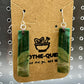 925 African Jade Drop Earrings